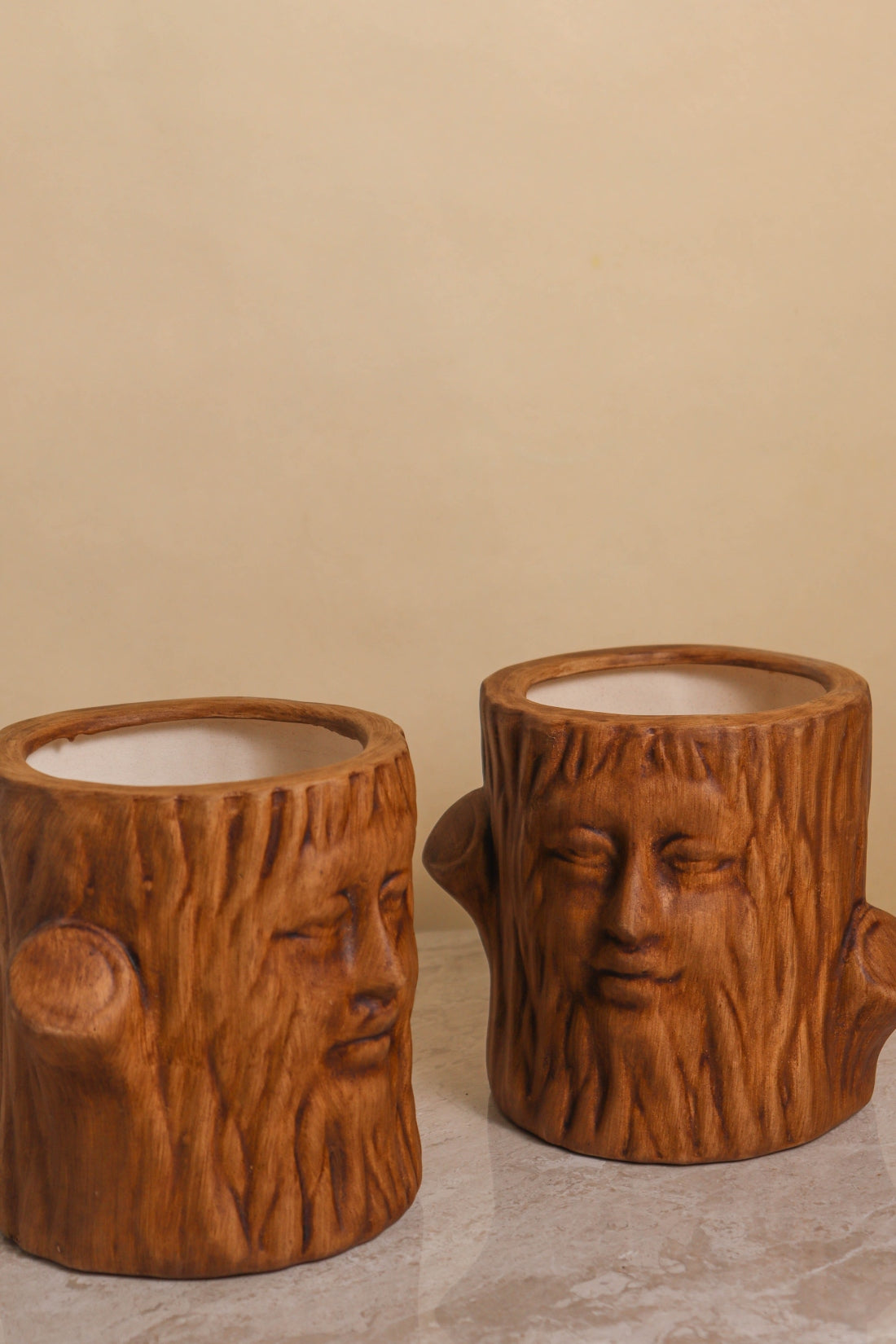 Antique Tree King Pot (set of 2)
