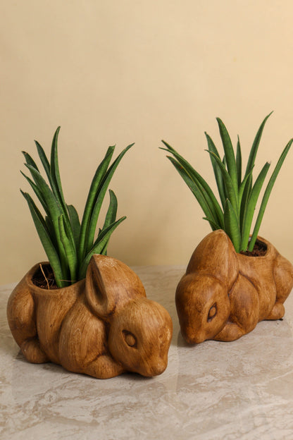 Antique Rabbit Pot (Set of 2)