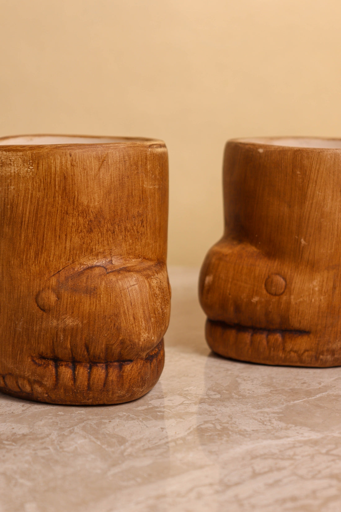 Antique Shark Pot (set of 2)