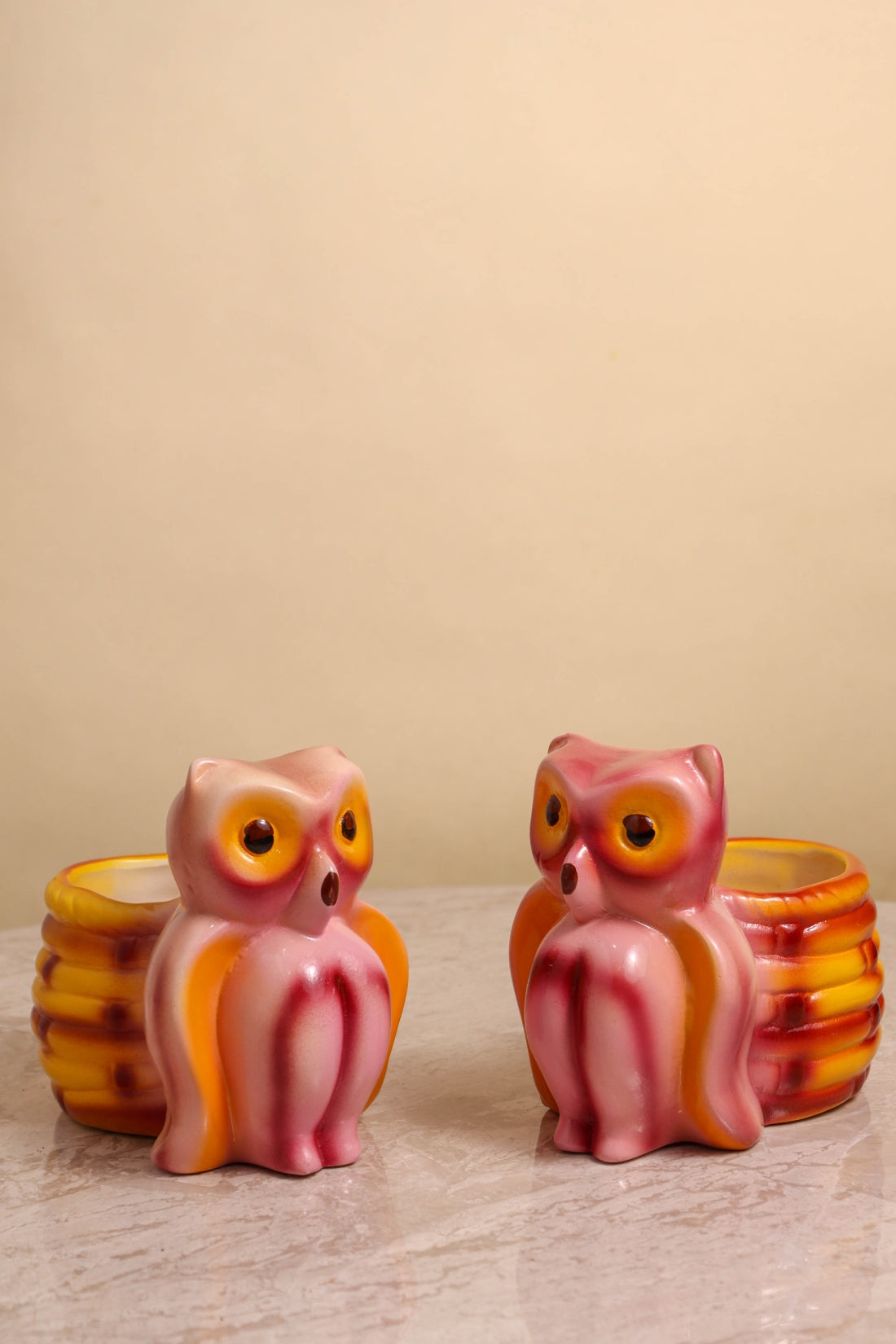 HP Basket Owl Pot (set of 2)